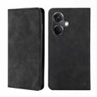 For OnePlus Nord CE3 5G Skin Feel Magnetic Leather Phone Case(Black) - 1