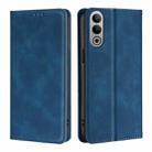 For OnePlus Nord CE4 Skin Feel Magnetic Leather Phone Case(Blue) - 1