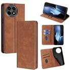 For OnePlus Ace 5 / 5 Pro Skin Feel Magnetic Leather Phone Case(Light Brown) - 1