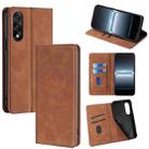 For OnePlus Ace 5 Ultra / Nord 5 Skin Feel Magnetic Leather Phone Case(Light Brown) - 1