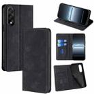 For OnePlus Ace 5 Ultra / Nord 5 Skin Feel Magnetic Leather Phone Case(Black) - 1
