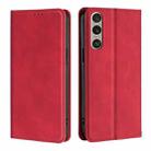 For Sony Xperia 1 VI Skin Feel Magnetic Leather Phone Case(Red) - 1