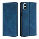 For Sony Xperia 10 VI Skin Feel Magnetic Leather Phone Case(Blue) - 1