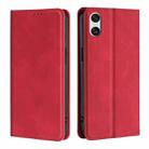 For Sony Xperia 10 VI Skin Feel Magnetic Leather Phone Case(Red) - 1