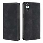 For Sony Xperia 10 VI Skin Feel Magnetic Leather Phone Case(Black) - 1