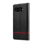 For Google Pixel 9a LC.IMEEKE Carbon Fiber Leather Phone Case(Horizontal Black) - 3