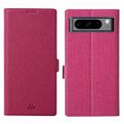 For Google Pixel 8 Pro ViLi K Series Shockproof Magnetic Flip Leather Phone Case(Rose Red) - 1