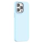 For iPhone 15 Pro Max Mutural Yuemu Series Liquid Silicone Phone Case(Light Blue) - 1