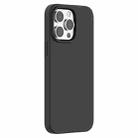 For iPhone 15 Pro Mutural Yuemu Series Liquid Silicone Phone Case(Black) - 1