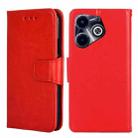 For Infinix Hot 40i Crystal Texture Leather Phone Case(Red) - 1