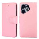 For Infinix Hot 40i Crystal Texture Leather Phone Case(Pink) - 1