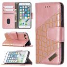 For iPhone 8 / 7 Matching Color Crocodile Texture Horizontal Flip PU Leather Case with Wallet & Holder & Card Slots(Rose Gold) - 1