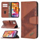 For iPhone 11 Matching Color Crocodile Texture Horizontal Flip PU Leather Case with Wallet & Holder & Card Slots(Brown) - 1