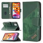 For iPhone 11 Matching Color Crocodile Texture Horizontal Flip PU Leather Case with Wallet & Holder & Card Slots(Green) - 1