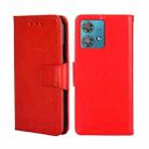 For Motorola Edge 40 Neo 5G Crystal Texture Leather Phone Case(Red) - 1