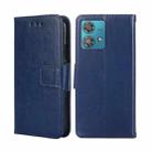 For Motorola Edge 40 Neo 5G Crystal Texture Leather Phone Case(Royal Blue) - 1