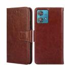 For Motorola Edge 40 Neo 5G Crystal Texture Leather Phone Case(Brown) - 1