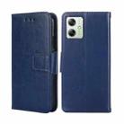 For Motorola Moto G54 5G EU Version Crystal Texture Leather Phone Case(Royal Blue) - 1