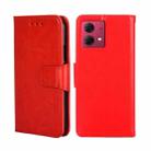 For Motorola Moto G84 5G Crystal Texture Leather Phone Case(Red) - 1