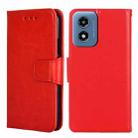 For Motorola Moto G Play 4G 2024 Crystal Texture Leather Phone Case(Red) - 1