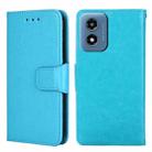 For Motorola Moto G Play 4G 2024 Crystal Texture Leather Phone Case(Sky Blue) - 1