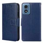 For Motorola Moto G Play 4G 2024 Crystal Texture Leather Phone Case(Royal Blue) - 1