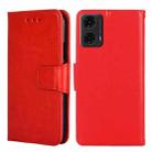 For Motorola Moto G24 4G Crystal Texture Leather Phone Case(Red) - 1