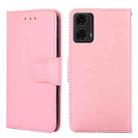 For Motorola Moto G24 4G Crystal Texture Leather Phone Case(Pink) - 1