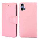 For Motorola Moto G34 5G Crystal Texture Leather Phone Case(Pink) - 1