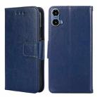 For Motorola Moto G34 5G Crystal Texture Leather Phone Case(Royal Blue) - 1