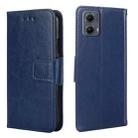 For Motorola Edge 5G 2024 Crystal Texture Leather Phone Case(Royal Blue) - 1