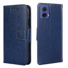 For Motorola Moto G85 5G Crystal Texture Leather Phone Case(Royal Blue) - 1