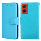 For Motorola Moto G Stylus 5G 2024 Crystal Texture Leather Phone Case(Sky Blue) - 1