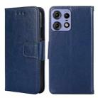 For Motorola Edge 50 Pro 5G Crystal Texture Leather Phone Case(Royal Blue) - 1