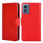 For Motorola Moto G 5G 2024 Crystal Texture Leather Phone Case(Red) - 1