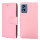 For Motorola Moto G 5G 2024 Crystal Texture Leather Phone Case(Pink) - 1