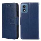 For Motorola Moto G 5G 2024 Crystal Texture Leather Phone Case(Royal Blue) - 1