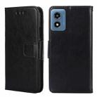 For Motorola Moto G 5G 2024 Crystal Texture Leather Phone Case(Black) - 1