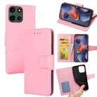 For Motorola Moto G 5G 2025 Crystal Texture Leather Phone Case(Pink) - 1