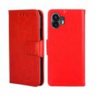 For Nothing Phone 2 Crystal Texture Leather Phone Case(Red) - 1