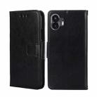 For Nothing Phone 2 Crystal Texture Leather Phone Case(Black) - 1