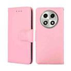 For OPPO A2 Pro 5G Crystal Texture Leather Phone Case(Pink) - 1