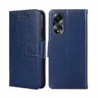 For OPPO A58 4G Crystal Texture Leather Phone Case(Royal Blue) - 1