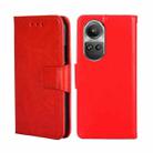 For OPPO Reno10 5G / Pro 5G Global Crystal Texture Leather Phone Case(Red) - 1