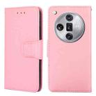 For OPPO Find X7 Ultra 5G Crystal Texture Leather Phone Case(Pink) - 1