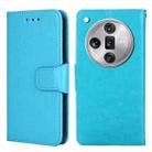 For OPPO Find X7 Ultra 5G Crystal Texture Leather Phone Case(Sky Blue) - 1