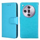 For OPPO Find X7 Crystal Texture Leather Phone Case(Sky Blue) - 1
