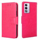 For OPPO A3 Pro 5G India Crystal Texture Leather Phone Case(Rose Red) - 1