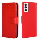 For OPPO Reno12 5G Global Crystal Texture Leather Phone Case(Red) - 1
