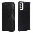 For OPPO Reno12 5G Global Crystal Texture Leather Phone Case(Black) - 1